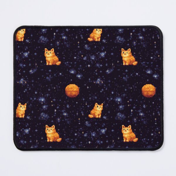 Item preview, orange cat in the space seamless, water colour designed and sold by ibi2444.