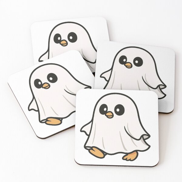 Item preview, Ghost Penguin in White Sheet – Cute and Spooky Halloween designed and sold by Confuzz1ed.