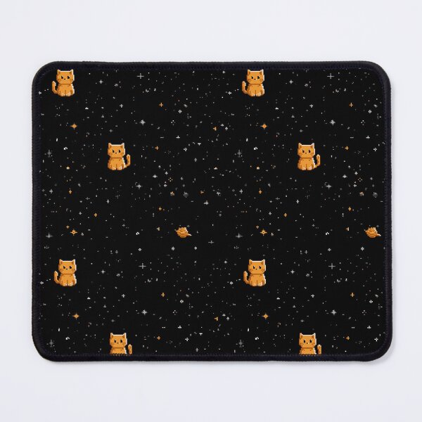 Item preview, orange cat in the space seamless, water colour designed and sold by ibi2444.