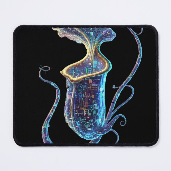 Item preview, Glitched Bioluminescent Alien Plant: Cybernetic Trap designed and sold by trend-forge.
