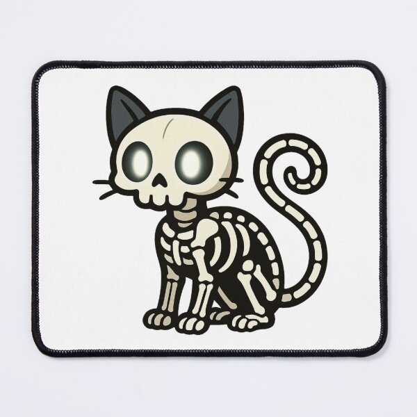 Item preview, Skeleton Cat with Glowing Bones – Spooky Halloween Feline designed and sold by Confuzz1ed.