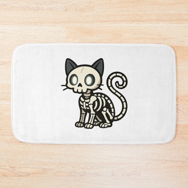 Item preview, Skeleton Cat with Glowing Bones – Spooky Halloween Feline designed and sold by Confuzz1ed.