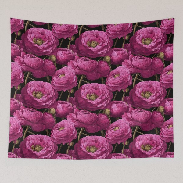 Item preview, Elegant Blooming Ranunculus Pattern For Boho Decor designed and sold by RoyalStarsPatts.