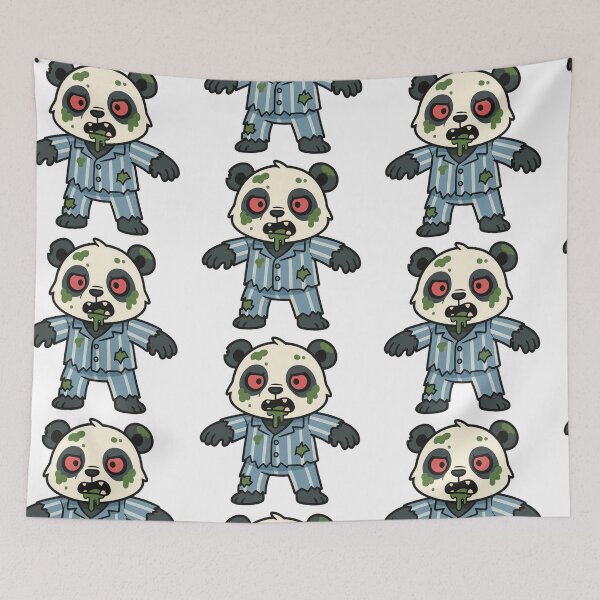 Item preview, Zombie Panda in Torn Pajamas – Creepy Halloween Bear designed and sold by Confuzz1ed.