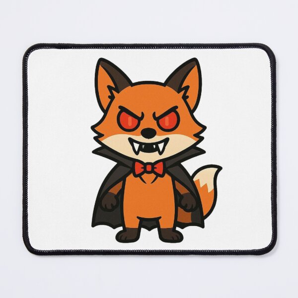 Item preview, Vampire Fox with Cape and Fangs – Spooky Halloween Animal designed and sold by Confuzz1ed.