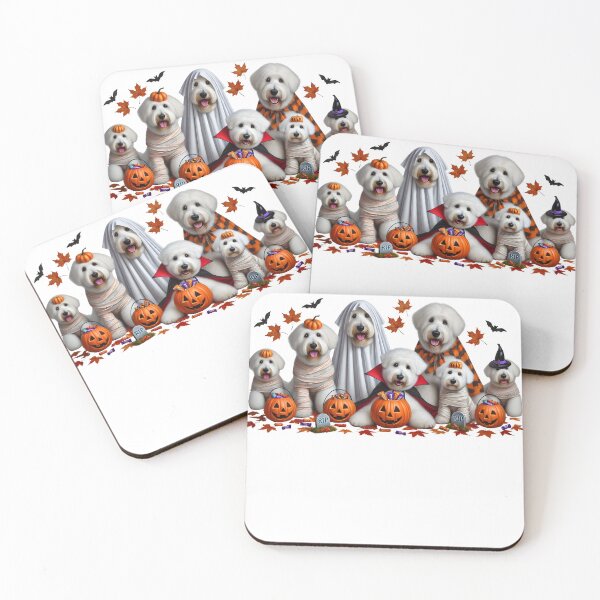 Item preview, Funny English Sheepdogs Halloween Dog Lover designed and sold by Kimberley King Art  King Art.
