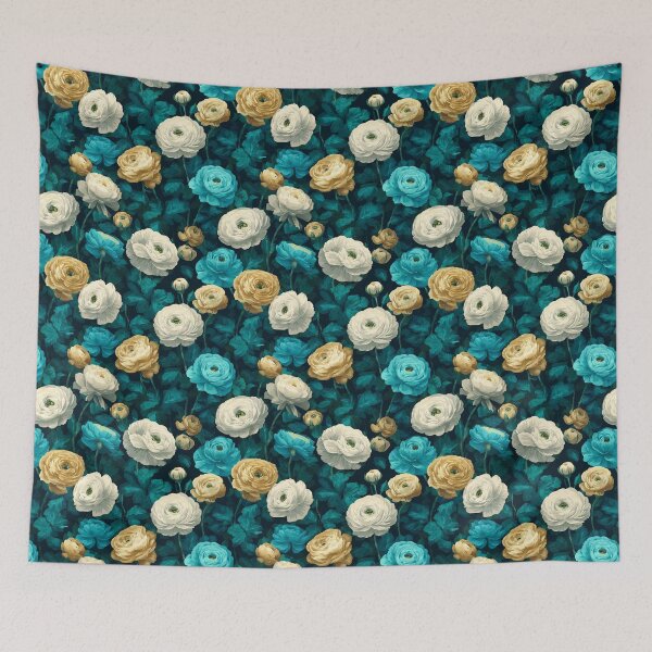 Item preview, Bold Blooming Ranunculus Illustration For Baby Shower Gift designed and sold by RoyalStarsPatts.