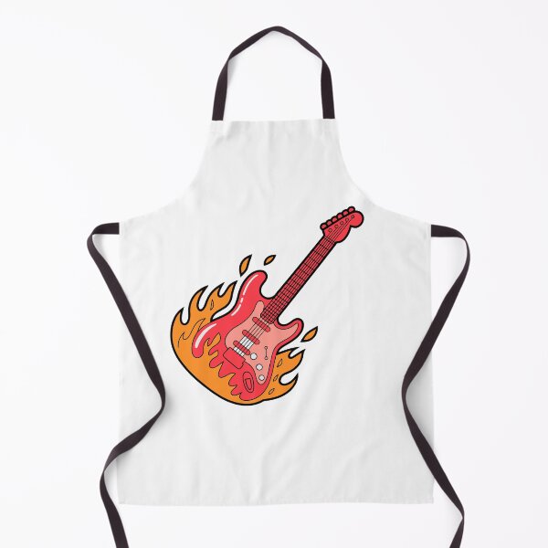 Item preview, Flaming Electric Guitar Design Rock Music designed and sold by styleonestaa.