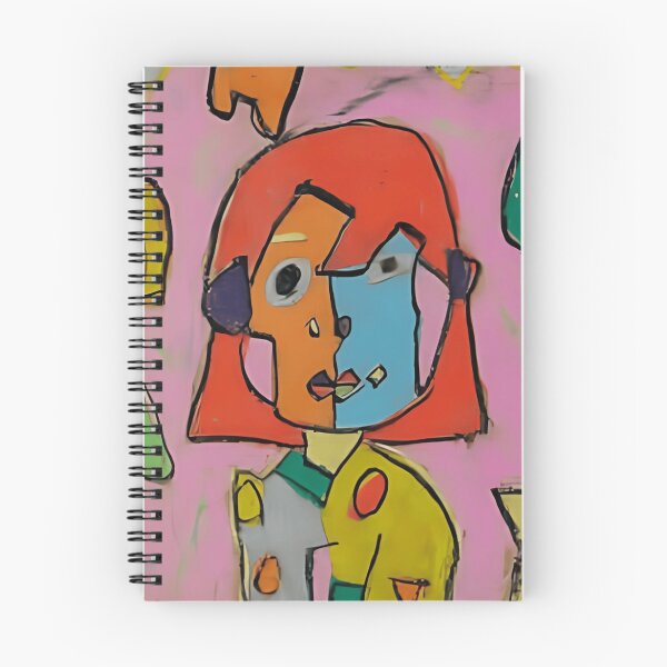 Item preview, Cubist Girl Portrait with Playful Colors designed and sold by colorsartss.