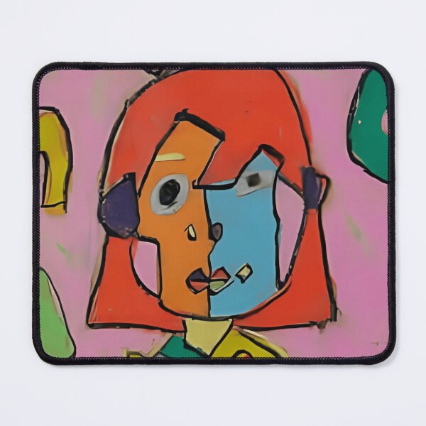 Item preview, Cubist Girl Portrait with Playful Colors designed and sold by colorsartss.