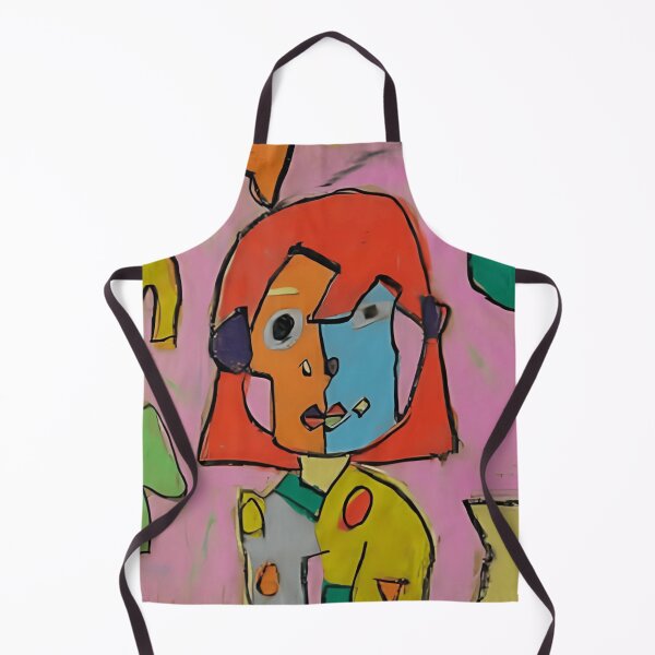 Item preview, Cubist Girl Portrait with Playful Colors designed and sold by colorsartss.