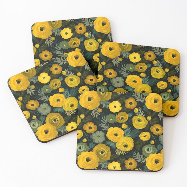 Item preview, Artistic Wild Ranunculus Florals For Sunny Interiors designed and sold by RoyalStarsPatts.