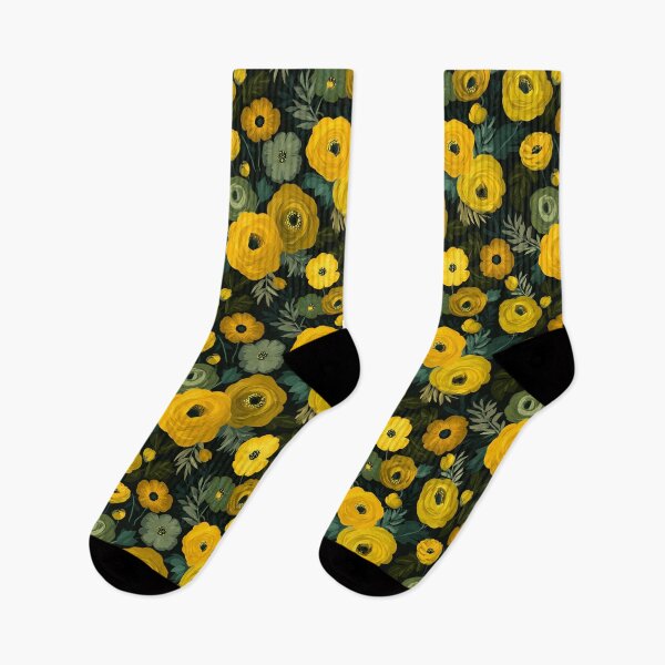 Item preview, Artistic Wild Ranunculus Florals For Sunny Interiors designed and sold by RoyalStarsPatts.