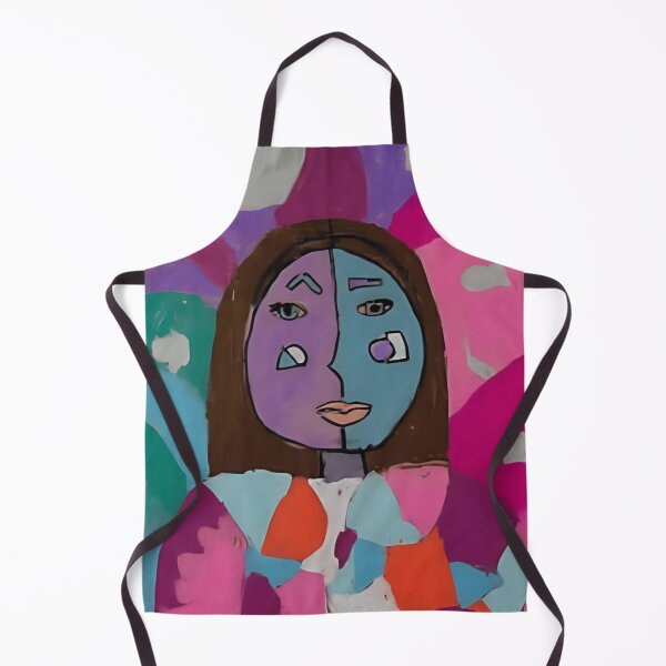 Item preview, Surreal Cubist Woman Portrait in Bold Color Blocks designed and sold by colorsartss.