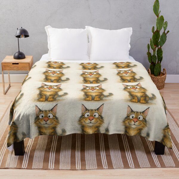Item preview, Cute Maine Coon Cat ' JuST a MaiNe CooN CaT ' BY SHiRLeY MacARTHuR designed and sold by Shirley MacArthur Art.
