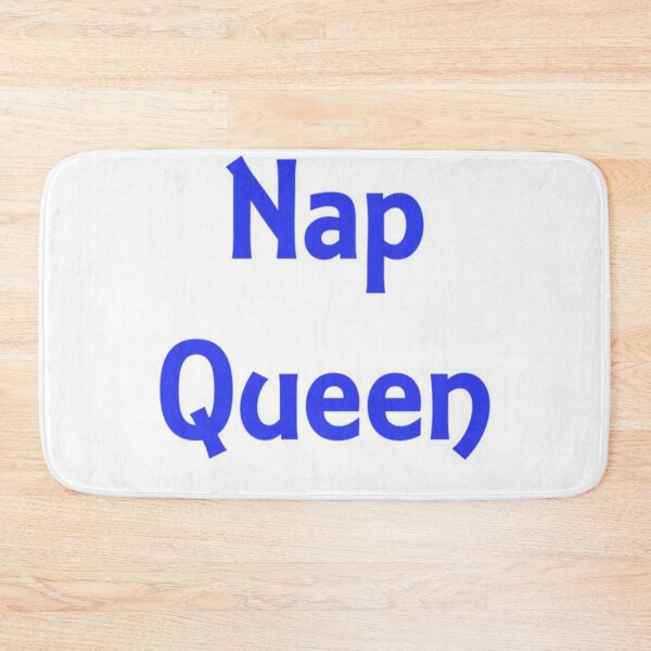 Item preview, Nap Queen Playful Blue Text Design Expressing Relaxation, Humor, and Restful Vibe designed and sold by Beautiful art store.