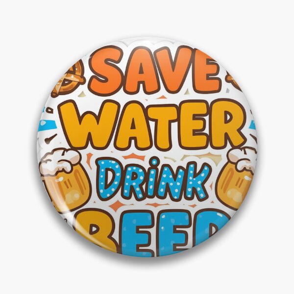 Item preview, Save Water Drink Beer – Funny Oktoberfest Sticker designed and sold by NovaRune.