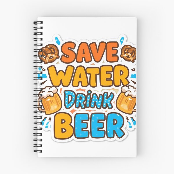 Item preview, Save Water Drink Beer – Funny Oktoberfest Sticker designed and sold by NovaRune.