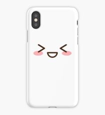 CUTE ANIME JAPANESE EMOJI/EMOTICON EXCITED FACE iPhone Case