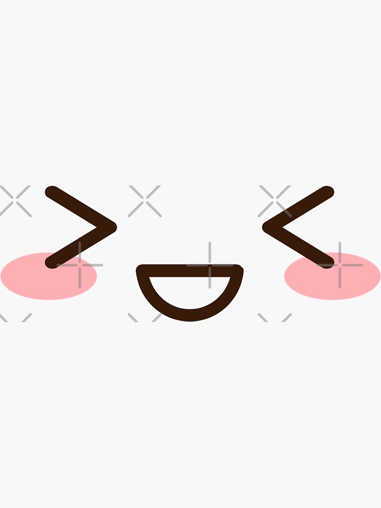 Nervous Anime Face Emoji - Anime Sticker
