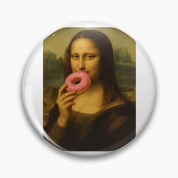 Item preview, Monalisa donut mona lisa happy birthday christmas funny prank meme gift weird designed and sold by CheeseBlueprint.