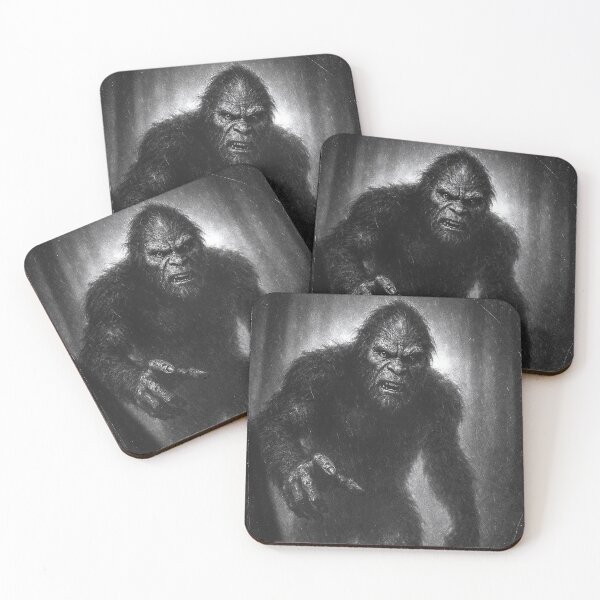 Item preview, Bigfoot / Sasquatch — Silver Screen Vintage Horror (Black & White) designed and sold by Absurd Cult Co..