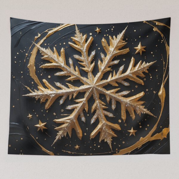 Item preview, Eternal Frost – Golden Snowflake Elegance designed and sold by LaLi-Designs.