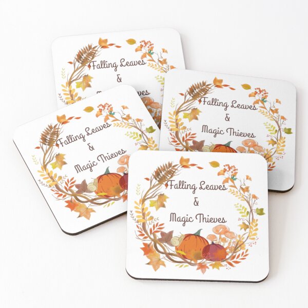 Item preview, Falling Leaves & Magic Thieves – Whimsical Witchy Autumn Design designed and sold by CreativeDazzleStudio.