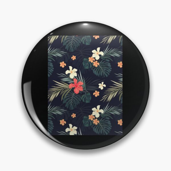 Item preview, Dark tropical flowers Graphic 	 designed and sold by gheendjj99.