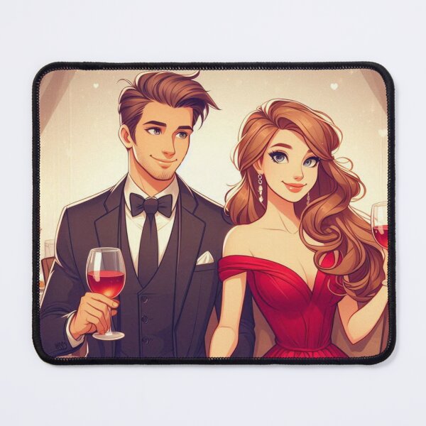 Item preview, Romantic Couple Having Dinner Date designed and sold by Mywaymylife.
