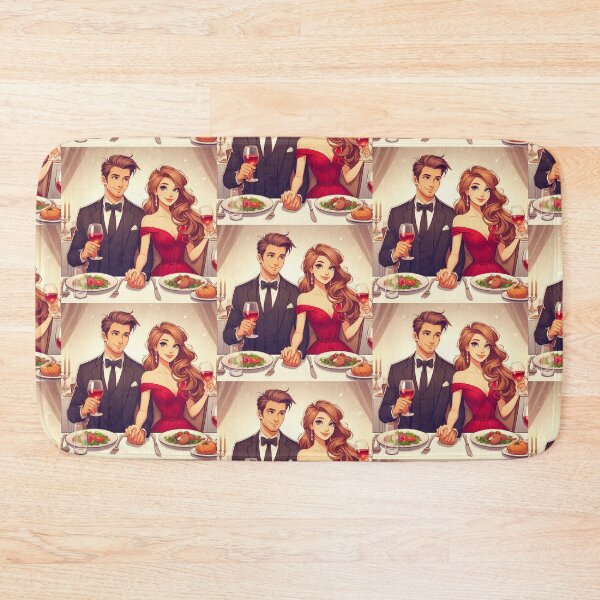 Item preview, Romantic Couple Having Dinner Date designed and sold by Mywaymylife.