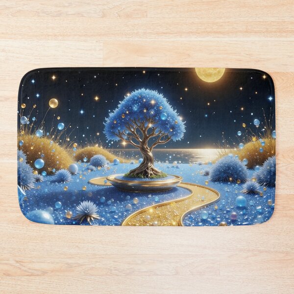 Item preview, Moonlit Sapphire Zen Garden designed and sold by Roanemermaid.