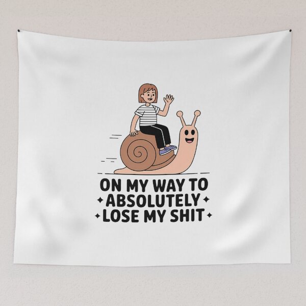 Item preview, On My Way To Absolutely Lose My Shit Funny bumper designed and sold by Jaxym.