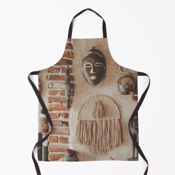 Item preview, African Interior Wall Art – Tribal Masks & Textiles Canvas Print designed and sold by jazzyfunky.