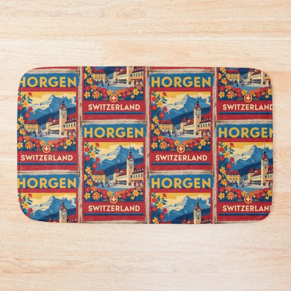 Item preview, Horgen Switzerland 1950s Vintage Travel Tourism designed and sold by TravelersGems.