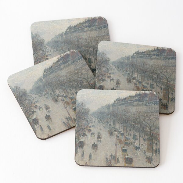 Item preview, Boulevard Montmartre, Morning, Grey Weather — Camille Pissarro, 1897 designed and sold by FineArtes.