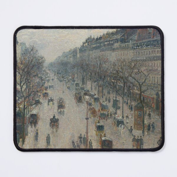 Item preview, Boulevard Montmartre, Morning, Grey Weather — Camille Pissarro, 1897 designed and sold by FineArtes.