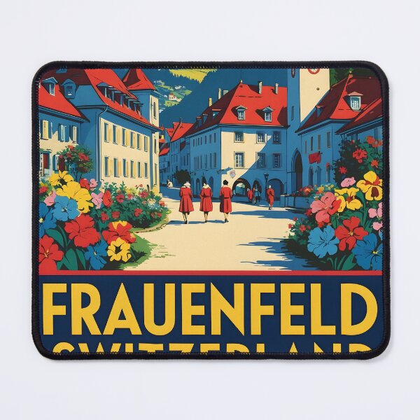 Item preview, Frauenfeld Switzerland 1950s Vintage Travel Tourism designed and sold by TravelersGems.