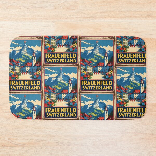 Item preview, Frauenfeld Switzerland 1950s Vintage Travel Tourism designed and sold by TravelersGems.