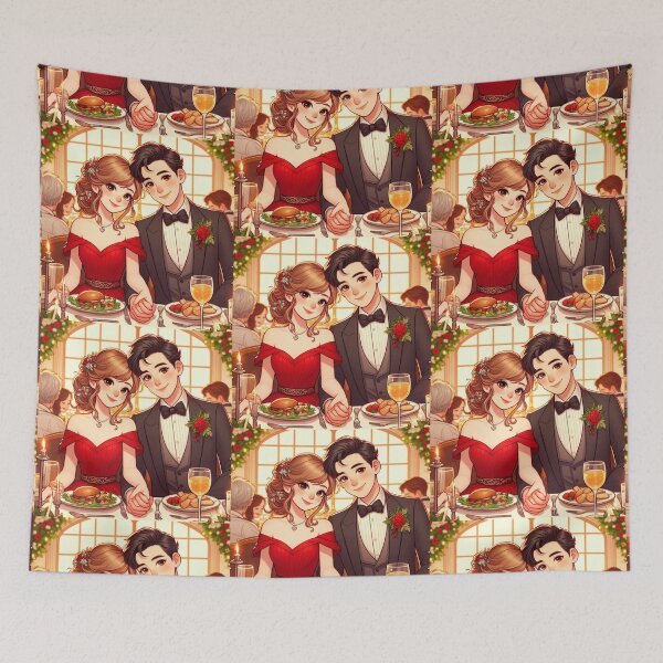 Item preview, Couple Eating Together in a Restaurant  designed and sold by Mywaymylife.