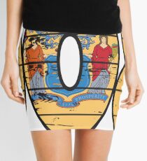 LOVE THAT 908 LIFE - YOUR FAVORITE AREA CODE WITH A HEAVY WOOD OVERLAY DISTRESS Mini Skirt