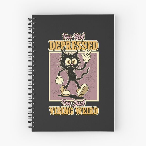 Item preview, Retro Cartoon Crazy Black Cat Is Vibing Weird designed and sold by TheJollyDoodle.