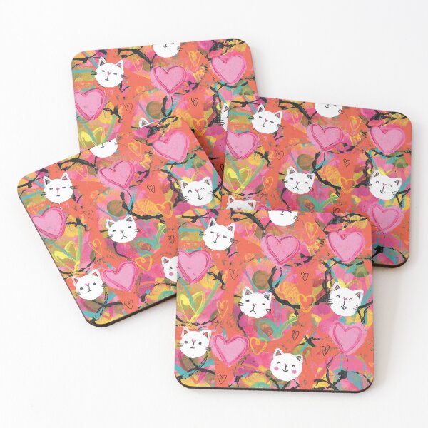Item preview, White Kittens in Love designed and sold by brennasophia.