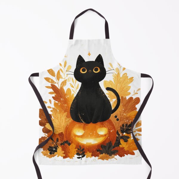 Item preview, Black Cat and Pumpkin designed and sold by NicolasGlowArt.