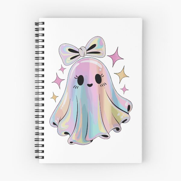 Item preview, Cute Pastel Ghost Kawaii Halloween Rainbow Ghost with Bow designed and sold by styleonestaa.