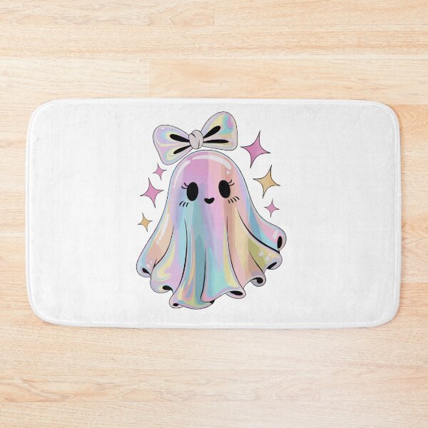 Item preview, Cute Pastel Ghost Kawaii Halloween Rainbow Ghost with Bow designed and sold by styleonestaa.