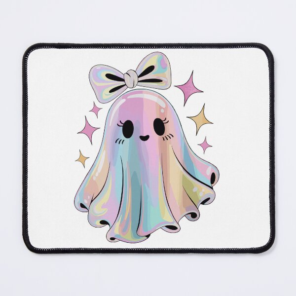 Item preview, Cute Pastel Ghost Kawaii Halloween Rainbow Ghost with Bow designed and sold by styleonestaa.