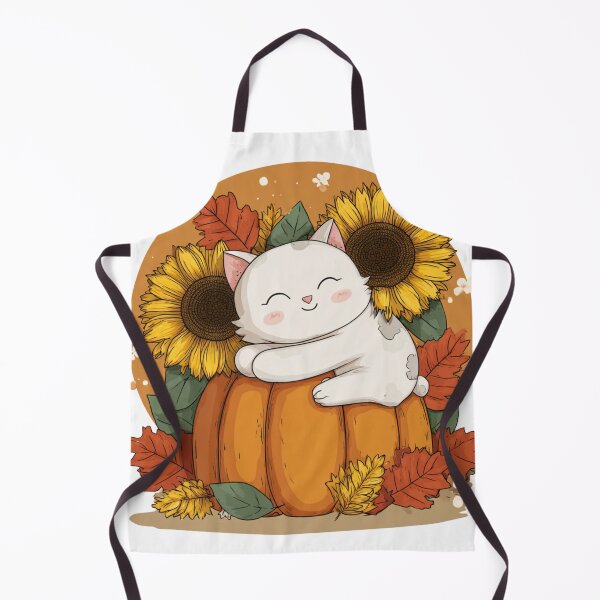 Item preview, Adorable White Cat Autumn designed and sold by NicolasGlowArt.