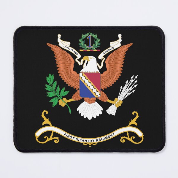 Item preview, Army - Regimental Colors - 1st Infantry Regiment - Loyalty and Courage X 300 designed and sold by Military Insignia Products.