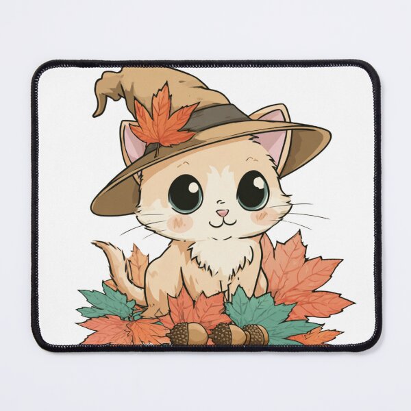 Item preview, Cute Autumn Cat designed and sold by NicolasGlowArt.